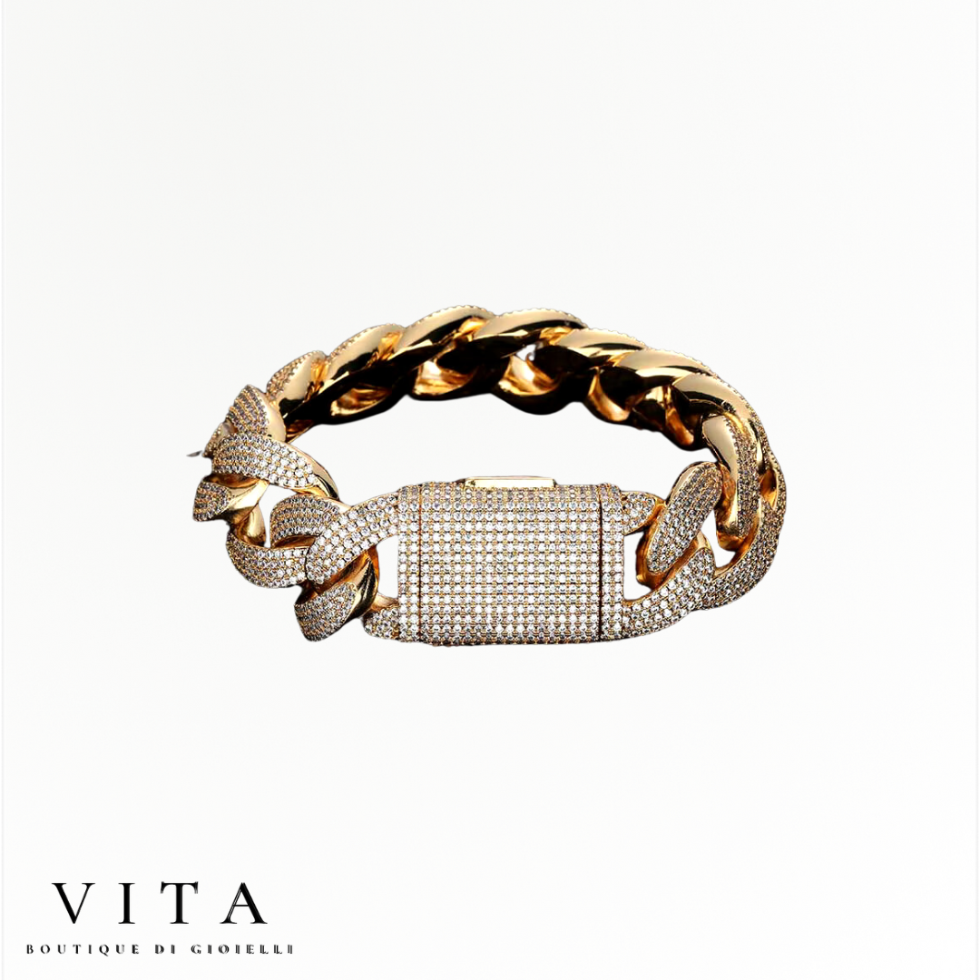 Ice Miami Bracelet in Gold