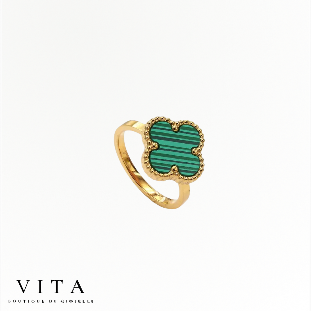 Four-leaf clover ring