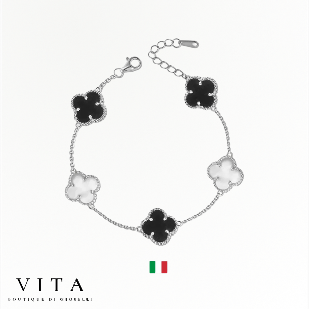 bracelet with a four-leaf clover