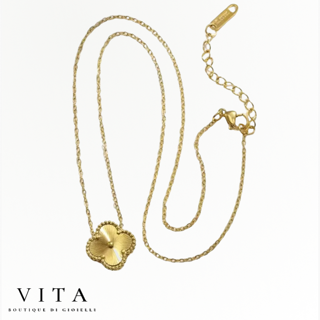 Clover necklace - gold