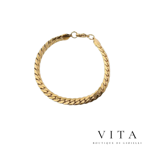 "Luxury gold snake-shaped bracelet