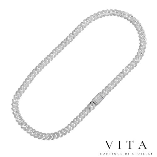 Ice New York slim necklace - White gold